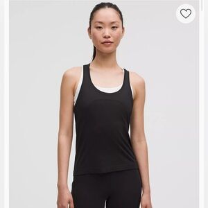 NWT Lululemon Swiftly Tech RB 2.0 Race *glow strip size 12 black